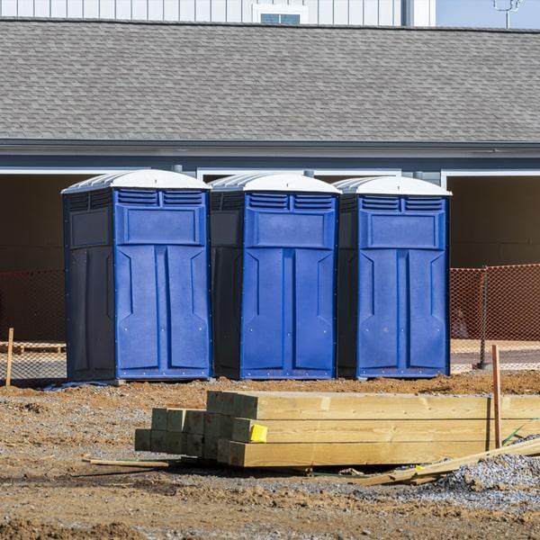 Heavy-duty construction site porta potty in Paso Robles, California