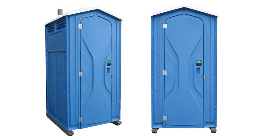 Long-term porta potty units on site in Paso Robles, California